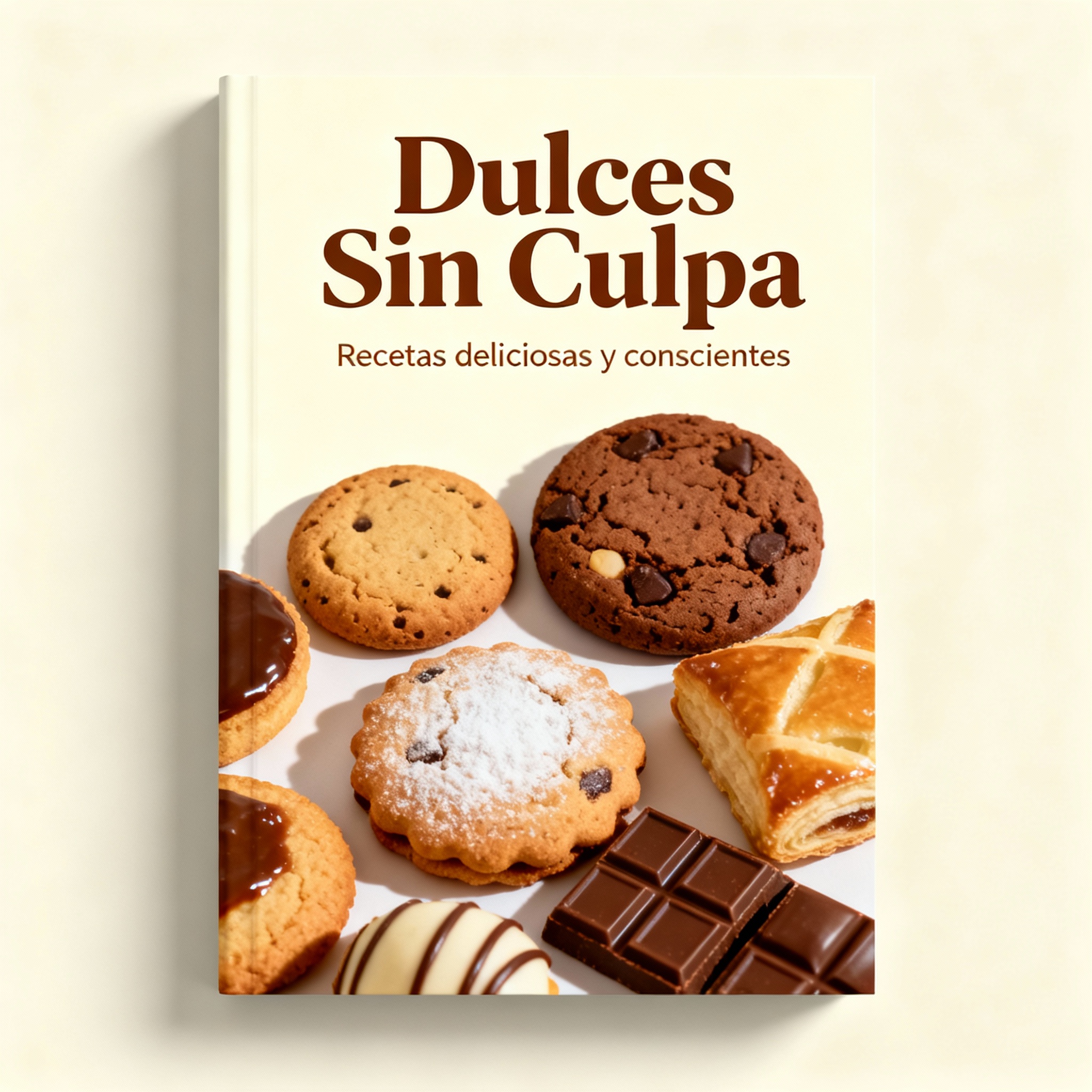 Libro con la portada 'Dulces Sin Culpa'