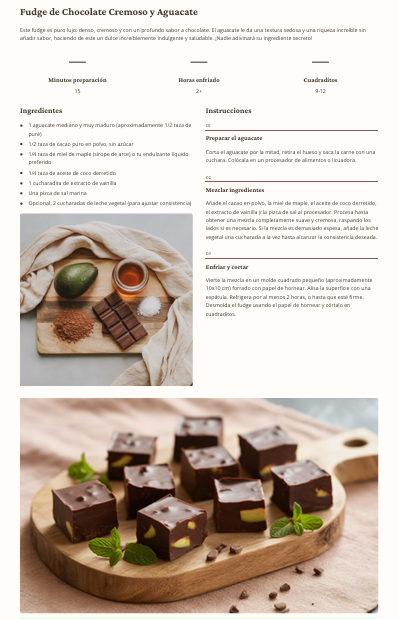 Página interna del ebook — receta 4